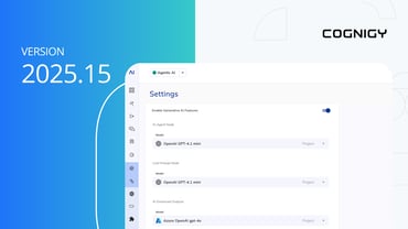 Enhanced Usability and More with Cognigy.AI 2025.15 Release